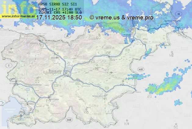 Radarska karta padavin