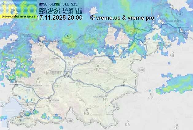 Radarska karta padavin