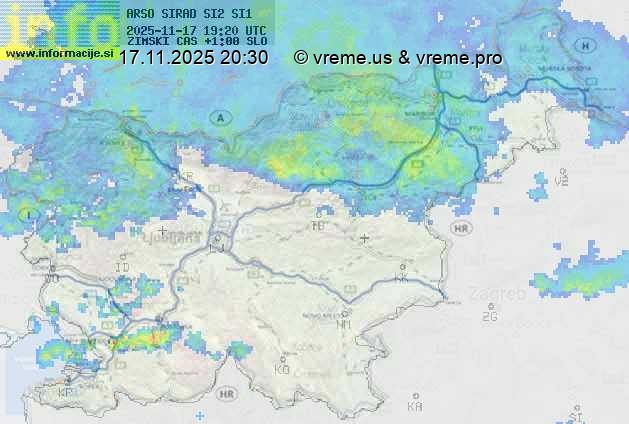 Radarska karta padavin