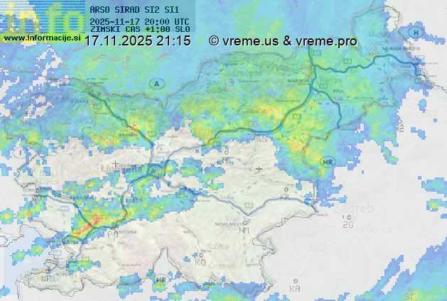 Radarska karta padavin