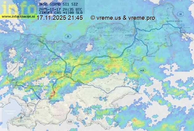 Radarska karta padavin