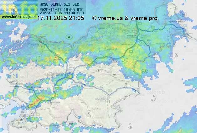 Radarska karta padavin