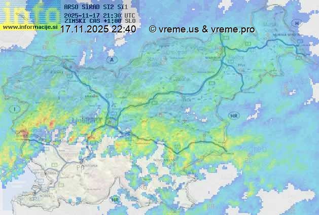 Radarska karta padavin