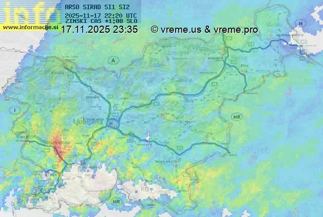 Radarska karta padavin