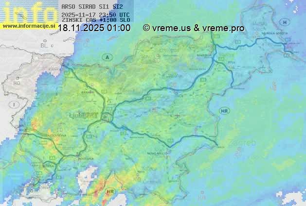 Radarska karta padavin