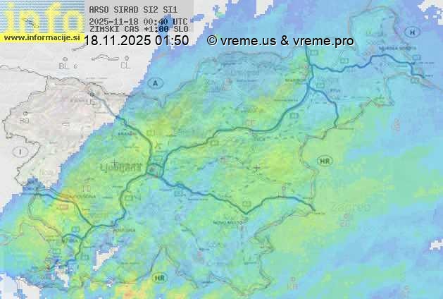 Radarska karta padavin