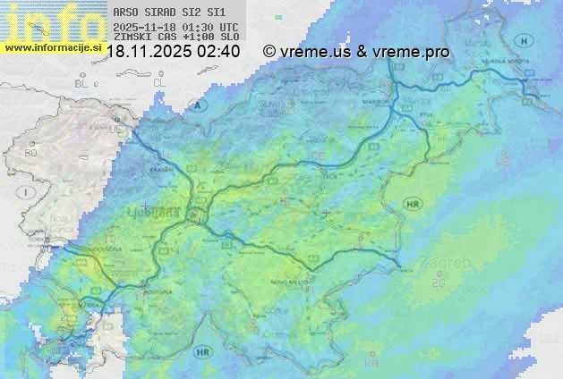 Radarska karta padavin