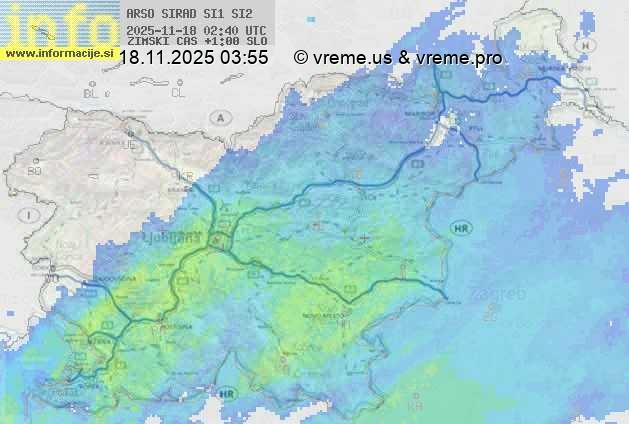 Radarska karta padavin