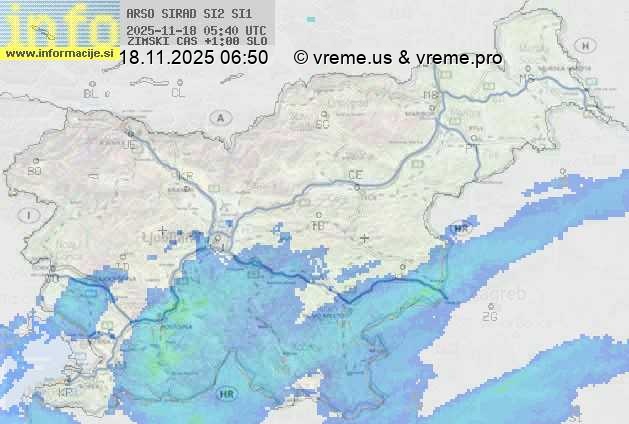 Radarska karta padavin
