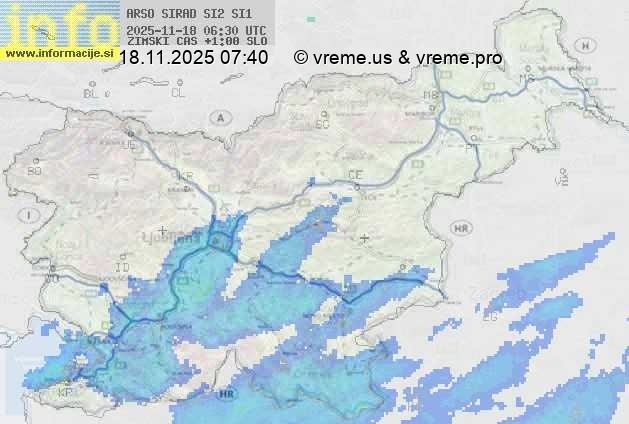 Radarska karta padavin