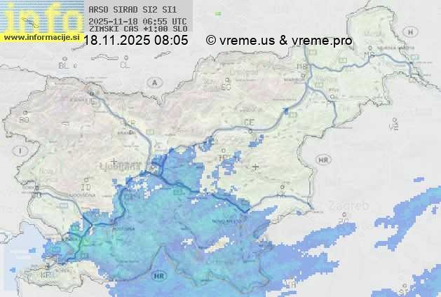 Radarska karta padavin