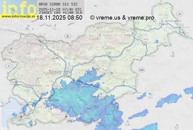 Radarska karta padavin