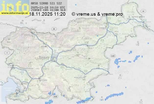 Radarska karta padavin