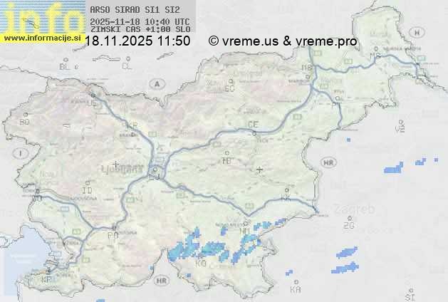 Radarska karta padavin