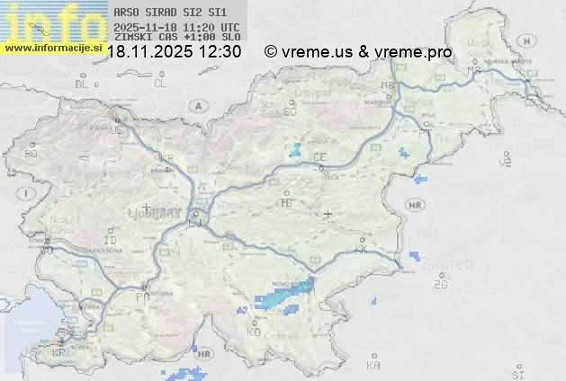 Radarska karta padavin