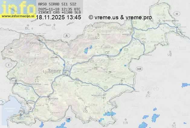 Radarska karta padavin