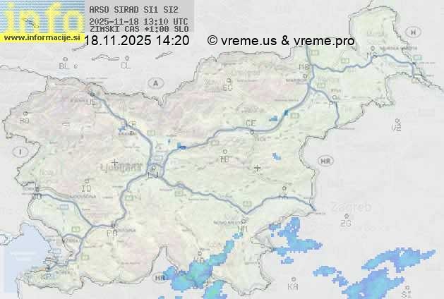 Radarska karta padavin