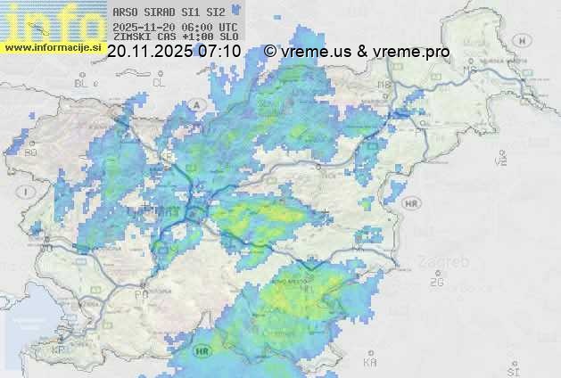 Radarska karta padavin