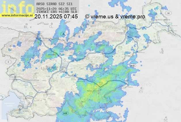Radarska karta padavin