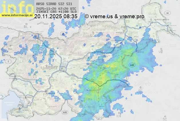 Radarska karta padavin