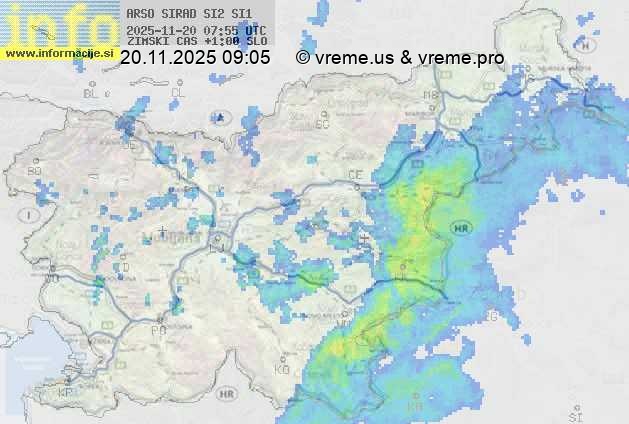 Radarska karta padavin