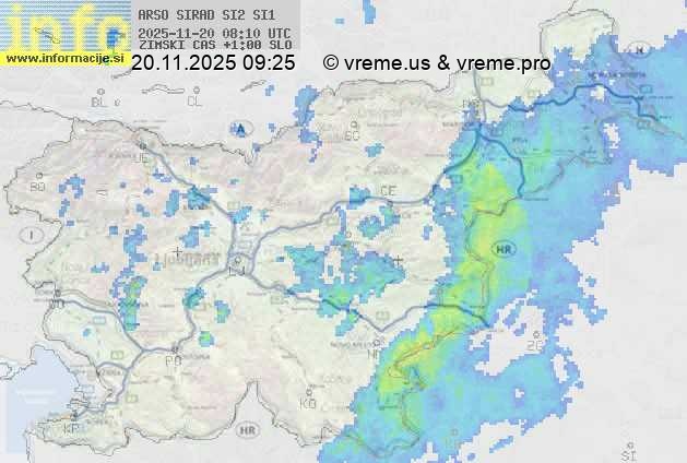 Radarska karta padavin