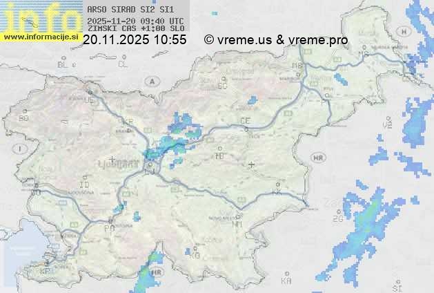 Radarska karta padavin