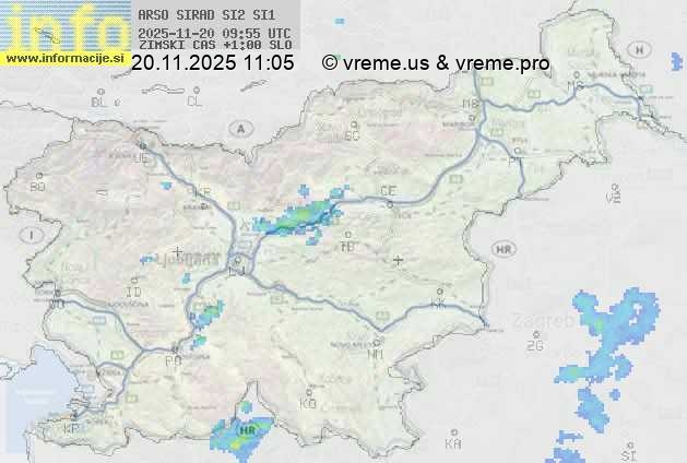 Radarska karta padavin