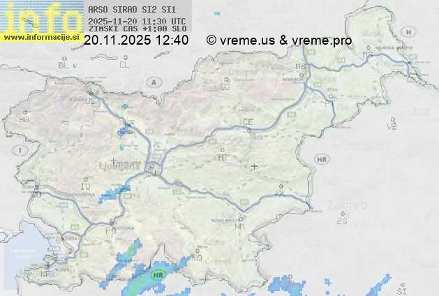 Radarska karta padavin