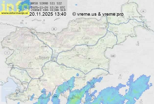 Radarska karta padavin