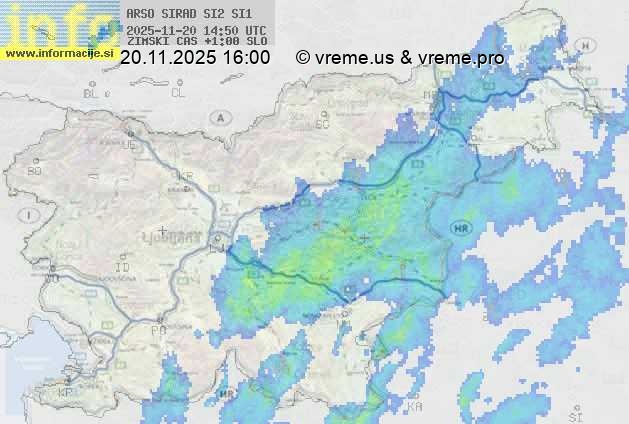 Radarska karta padavin