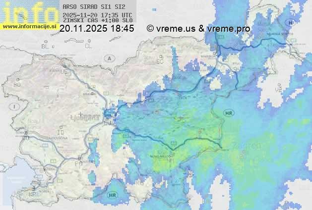 Radarska karta padavin