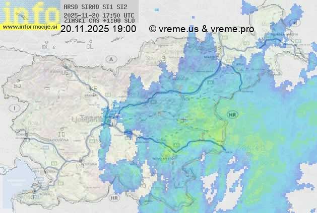 Radarska karta padavin