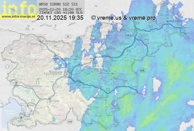 Radarska karta padavin