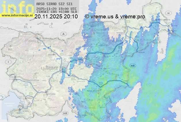 Radarska karta padavin