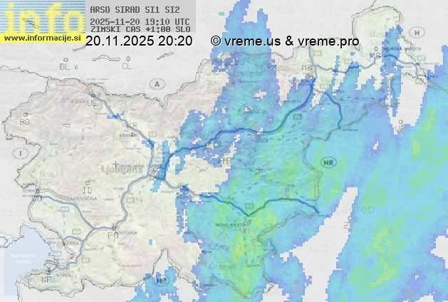 Radarska karta padavin
