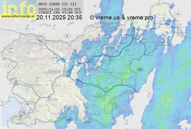 Radarska karta padavin