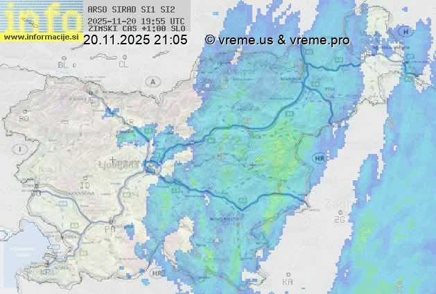 Radarska karta padavin