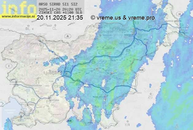 Radarska karta padavin