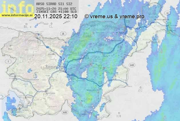 Radarska karta padavin