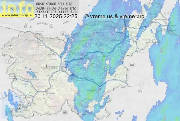 Radarska karta padavin