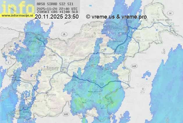 Radarska karta padavin