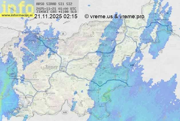 Radarska karta padavin