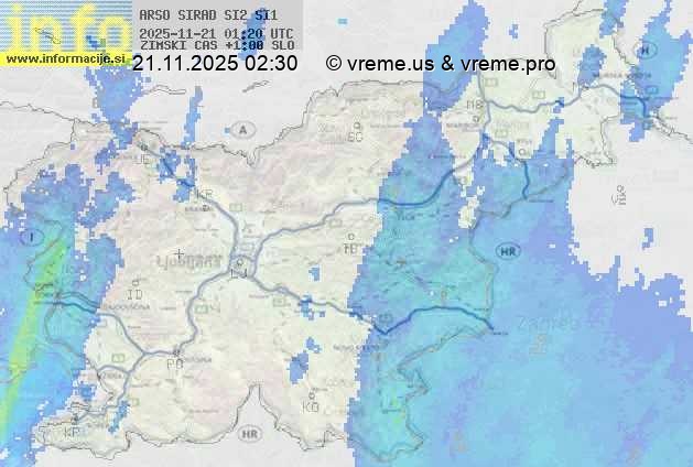 Radarska karta padavin