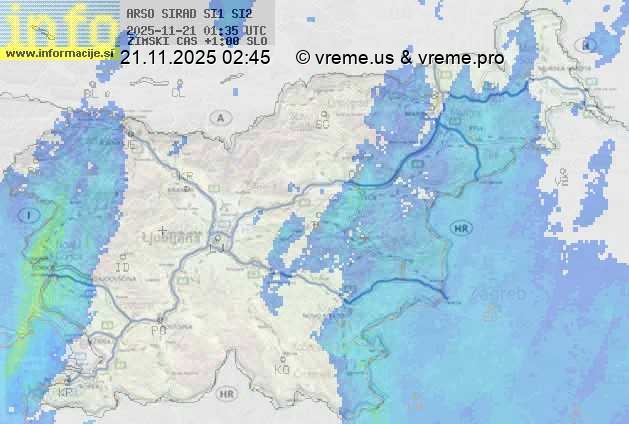 Radarska karta padavin