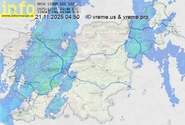 Radarska karta padavin