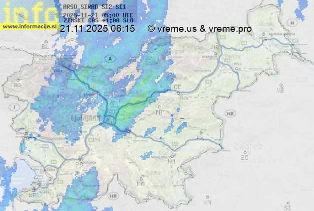 Radarska karta padavin