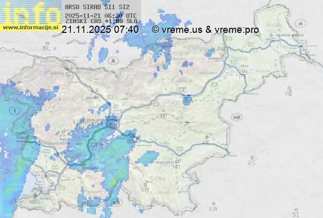 Radarska karta padavin