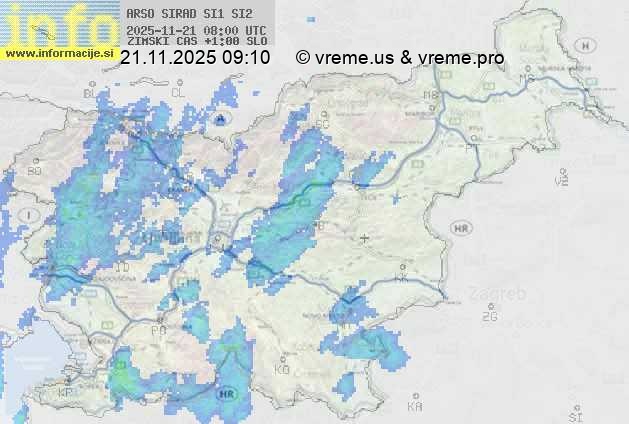 Radarska karta padavin