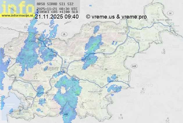 Radarska karta padavin